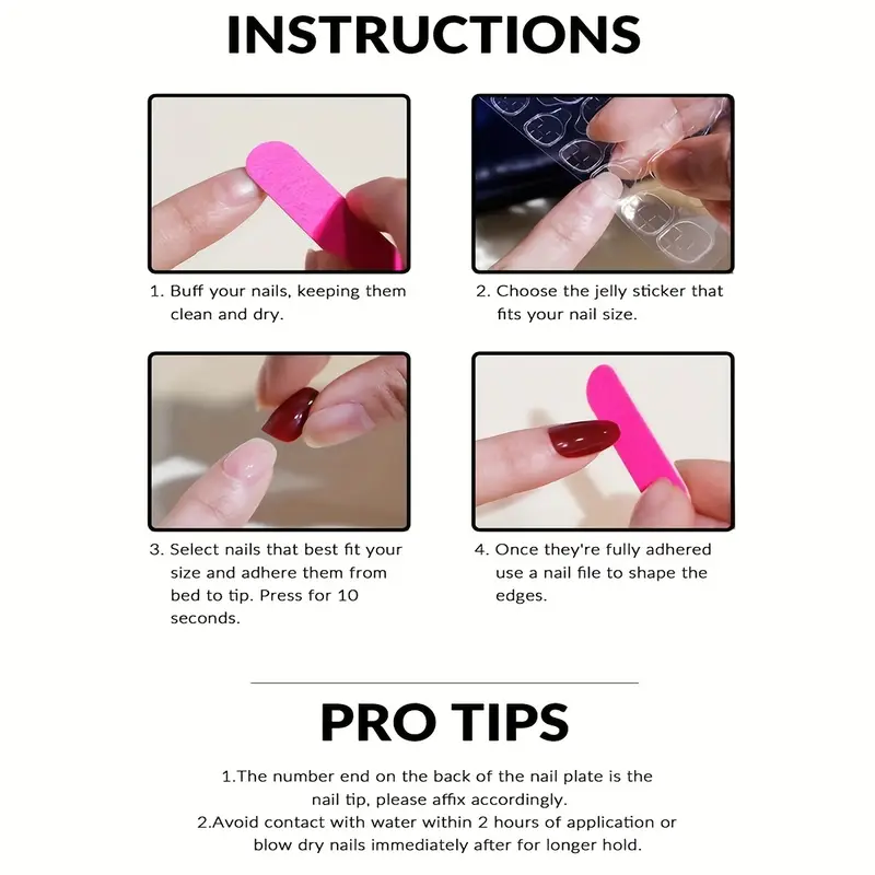 Ногти накладные френч Бабочка с сердечками квадрат средней длины с клеевыми стиками 24 шт. Белый с розовым (3000003697) - фото 9 Ногти накладные френч Бабочка с сердечками квадрат средней длины с клеевыми стиками 24 шт. Белый с розовым (3000003697) - фото 9