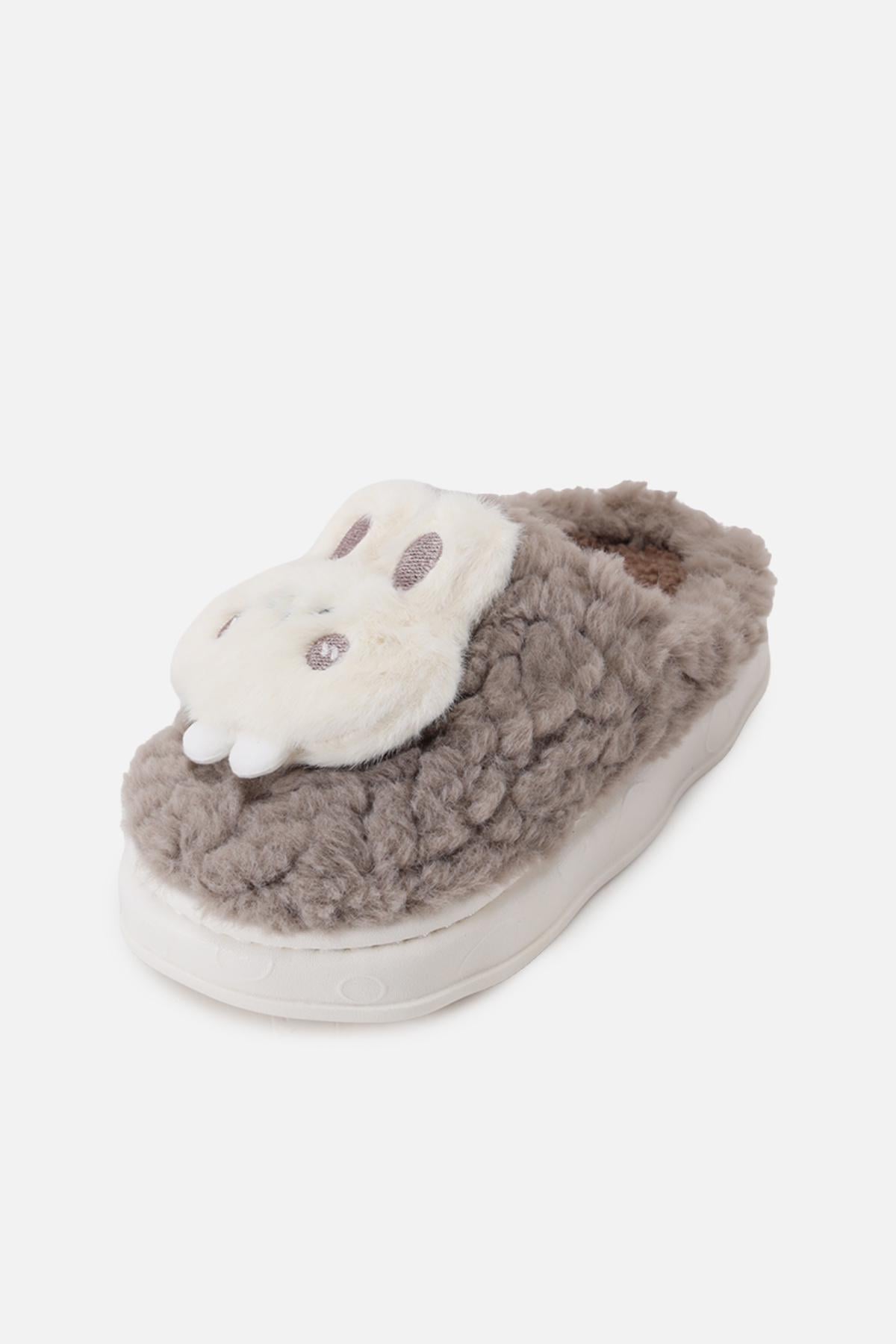 Тапочки домашние для девочки Yuki ЦБ-00294912 р. 31 Коричневый (SKT001312911)