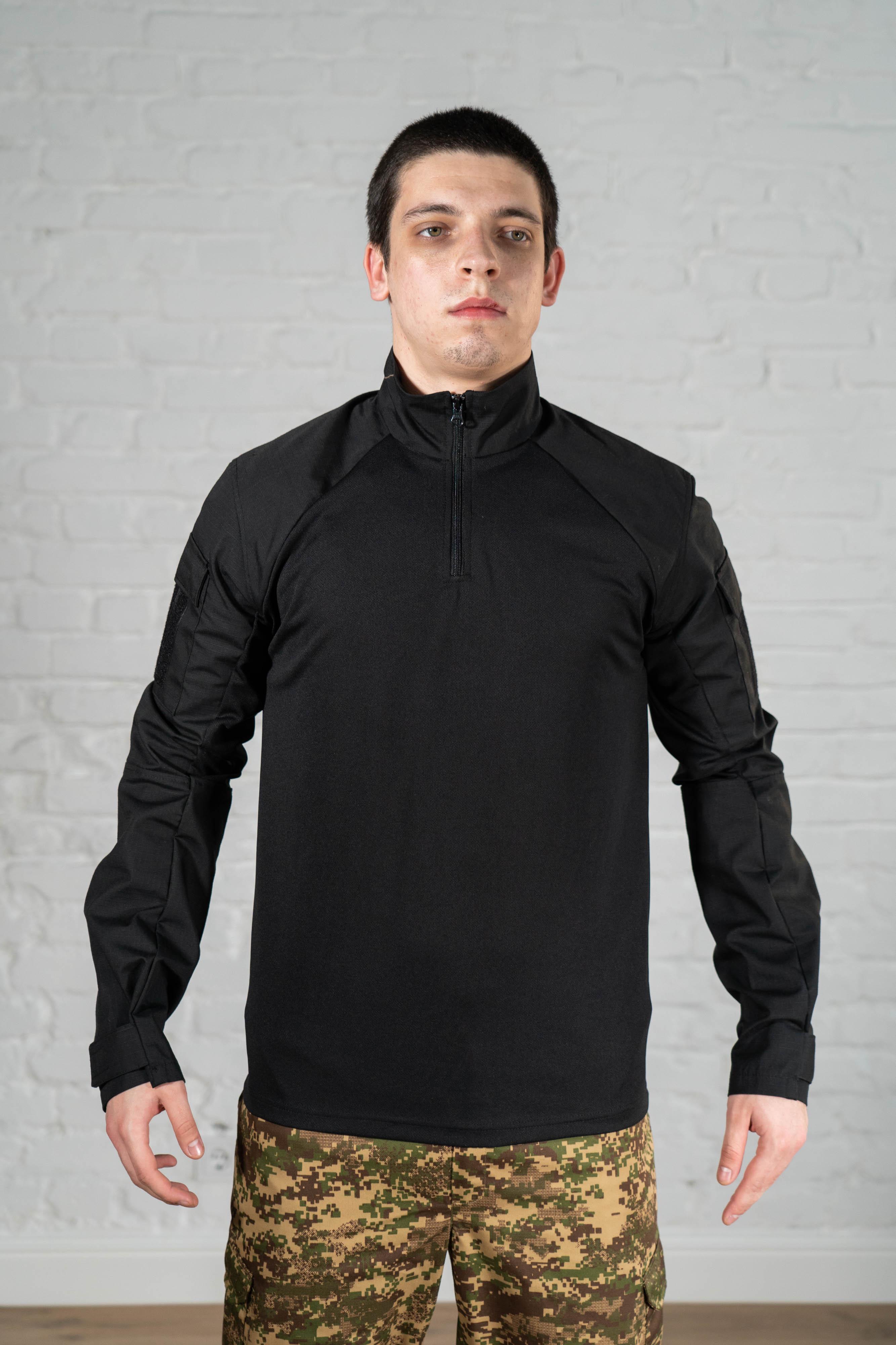 Убакс военный Tactical с 2 карманами CoolMax/Ripstop S Черный (511-S)