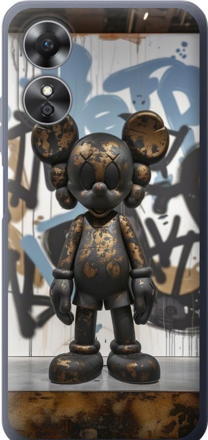 Чехол на Oppo A17 Bronze kaws v2 (6098u-2954-42517)