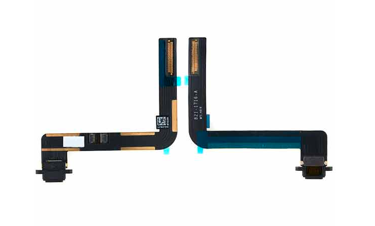 Шлейф зарядки iPad 2018 Black (T286)