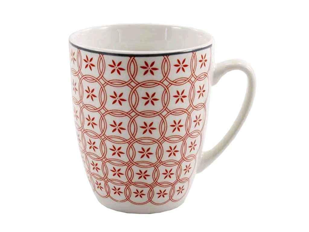 Чашка Interos фарфор Вуаль 330 мл Red (CLW-12 ТЕХ/УПАК)