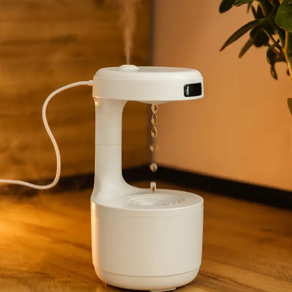 Увлажнитель воздуха антигравитационный механический Shenzhen с LED-подсветкой и резервуаром 600 мл Белый (147-107-LZ599) - фото 2 Увлажнитель воздуха антигравитационный механический Shenzhen с LED-подсветкой и резервуаром 600 мл Белый (147-107-LZ599) - фото 2