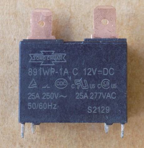 Реле 891WP-1A-C 12VDC обмотка на 12V (50124)
