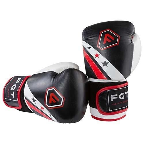 Перчатки боксерские FGT 3077 Let'sFight FLEX 12oz Черный/Белый (FT-3077-12-2266)