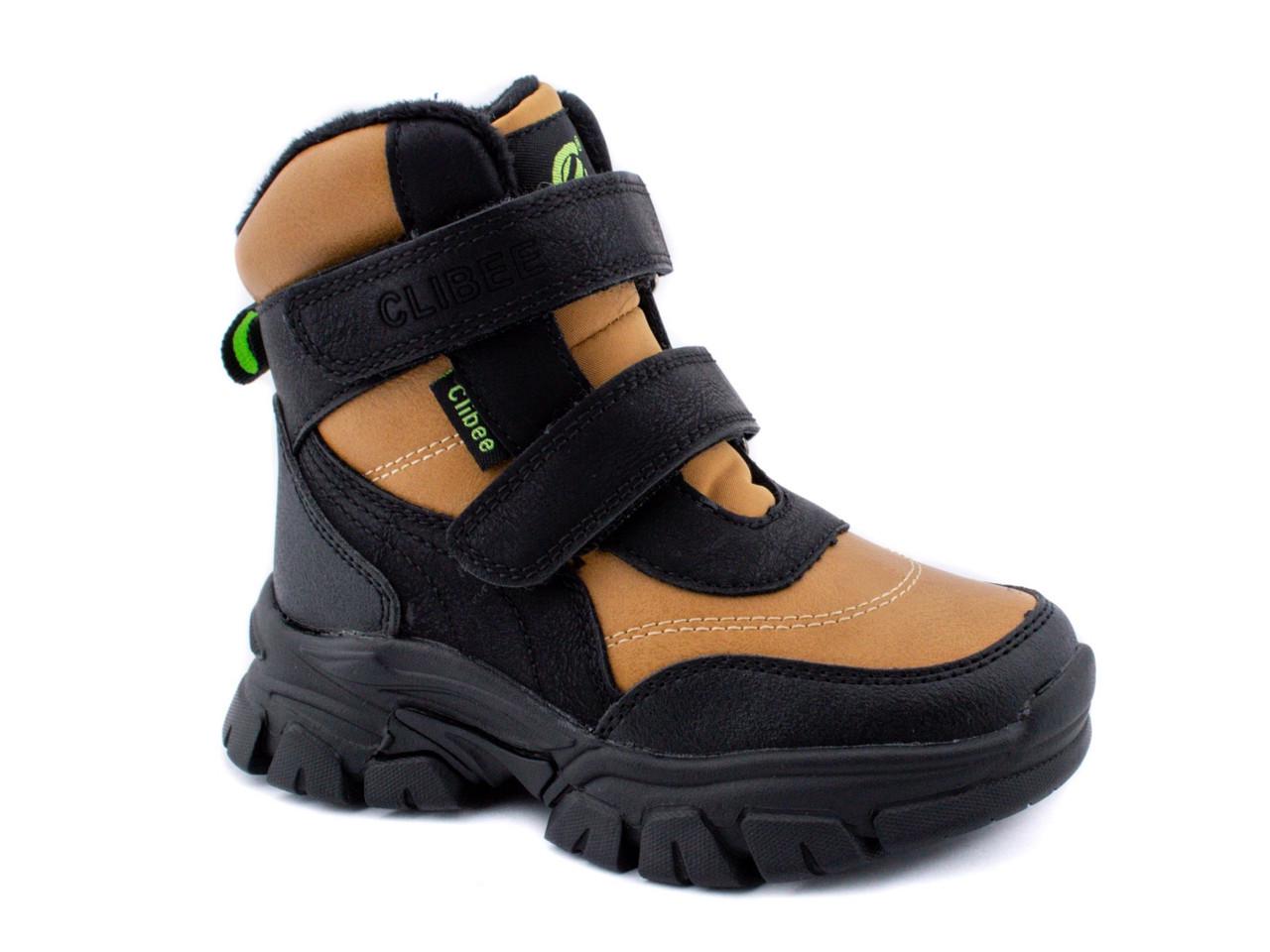 Ботинки зимние для мальчиков Clibee HB353a/29 р. 29 Коричневый