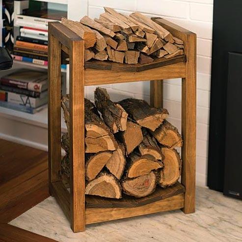 Дровница деревянная из дерева Феаран Мускат (ДРВ-002507)