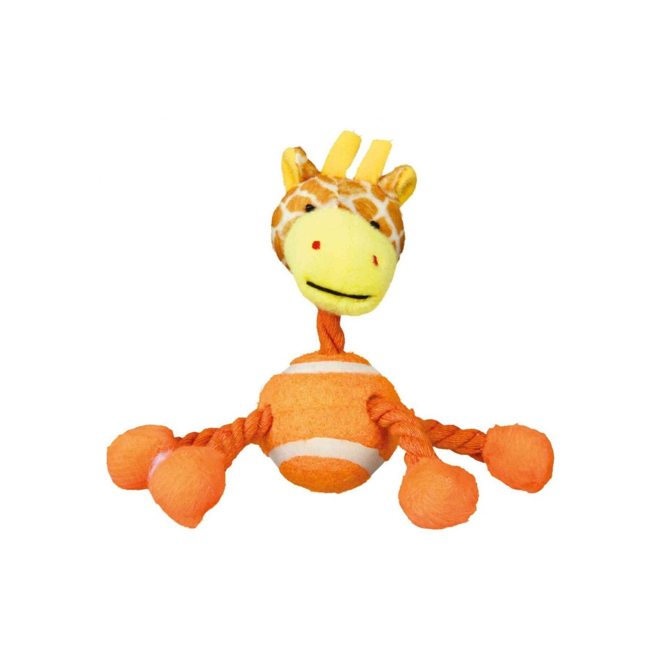 Іграшка для собак Trixie Жираф з тенісним м'ячом і мотузкою плюш 16 см (4011905361215_2)