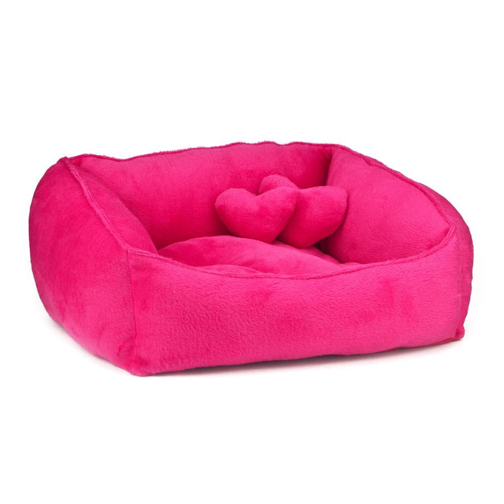 Лежак для собак Ніжність 405х535х230 мм Малиновий (A-009536)
