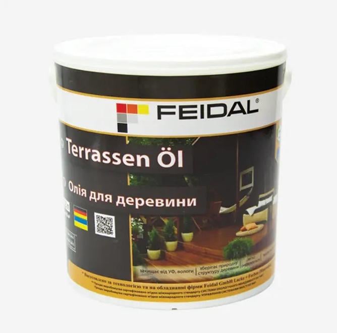 Масло для древесины Feidal Terrassen Öl для террас и садовой мебели 2,3 л