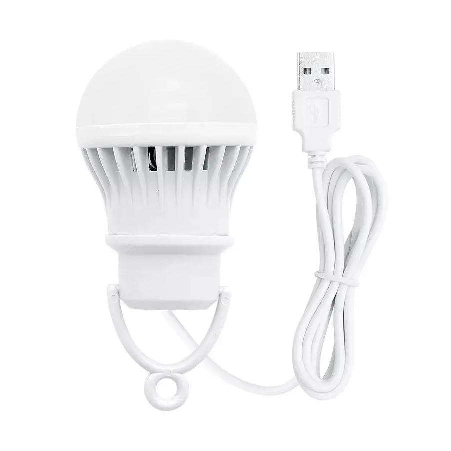 Лампа USB LED Martec з підвісом/дротом 0,9 м 3 Вт Білий (Lamp3WProvod)