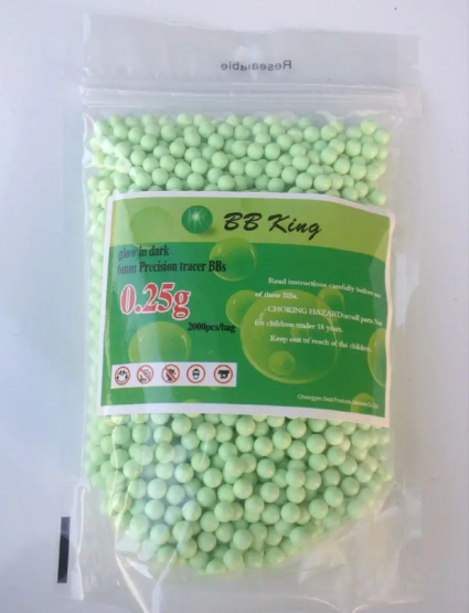 Трасерні страйкбольні кулі BB KING 0,25 г 2000 шт. (BBK-025-2KTracer) - фото 2 Трасерні страйкбольні кулі BB KING 0,25 г 2000 шт. (BBK-025-2KTracer) - фото 2