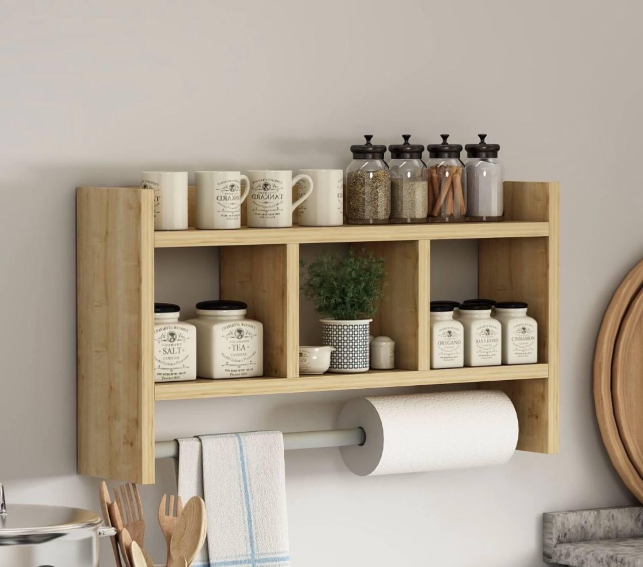 Полка деревянная настенная для хранения Сосна (NP10) Полка деревянная настенная для хранения Сосна (NP10)