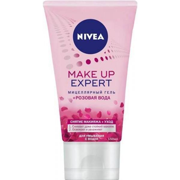 Мицеллярний гель Nivea Make up Еxpert для вмивання і рожева вода 150 мл (424891)