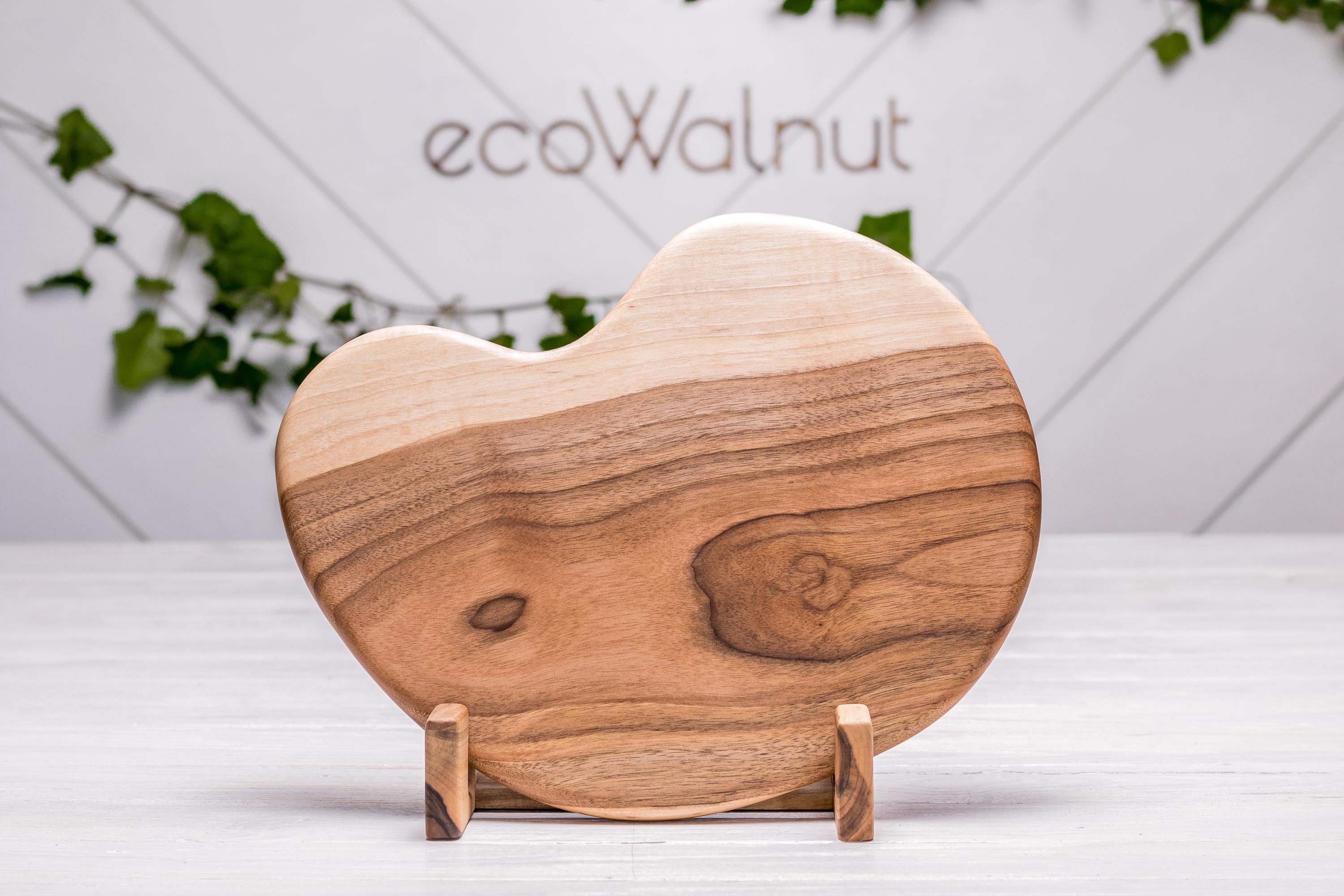 Дошка EcoWalnut з горіха кухонна обробна з гравіюванням M (EK-1.1) - фото 7