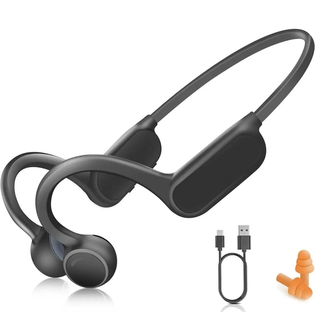 Наушники костные для спорта X14 Bone Conduction Bluetooth 5,3 беспроводные IPX5 Черный (3117514972)