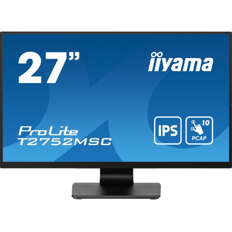 Монитор сенсорный iiyama T2752MSC-B1 IPS 1920x1080 Full HD 27" 2W (26832350) - фото 4 Монитор сенсорный iiyama T2752MSC-B1 IPS 1920x1080 Full HD 27" 2W (26832350) - фото 4