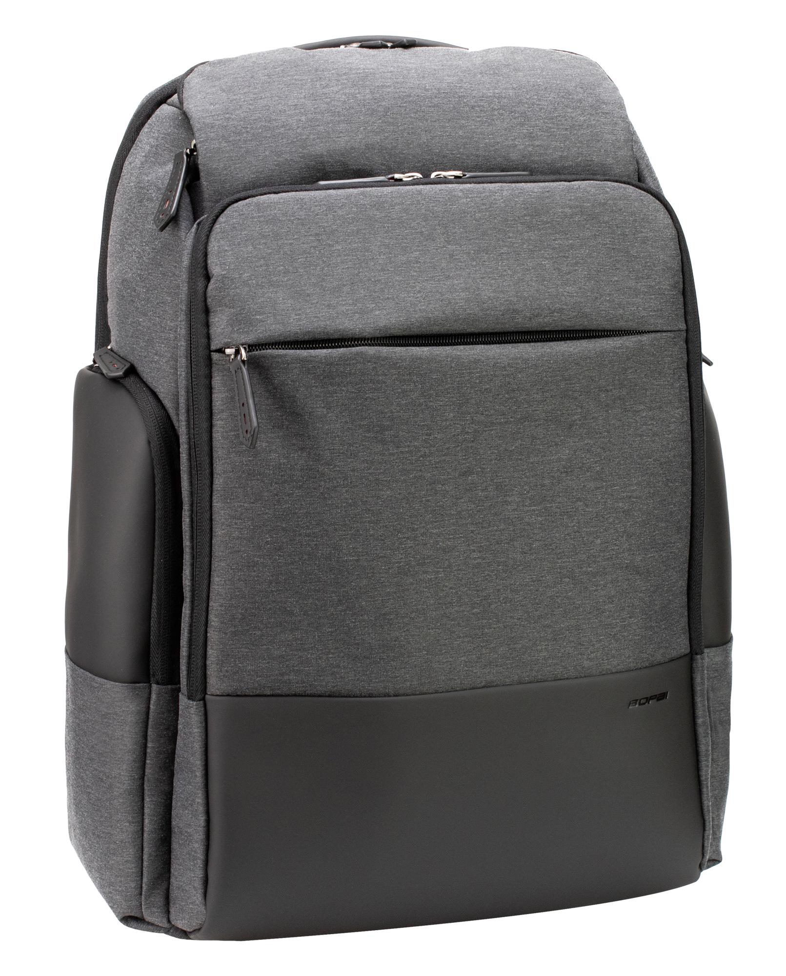 Рюкзак діловий Optima 45x34x18 см 26-35 л Сірий (851-014518)