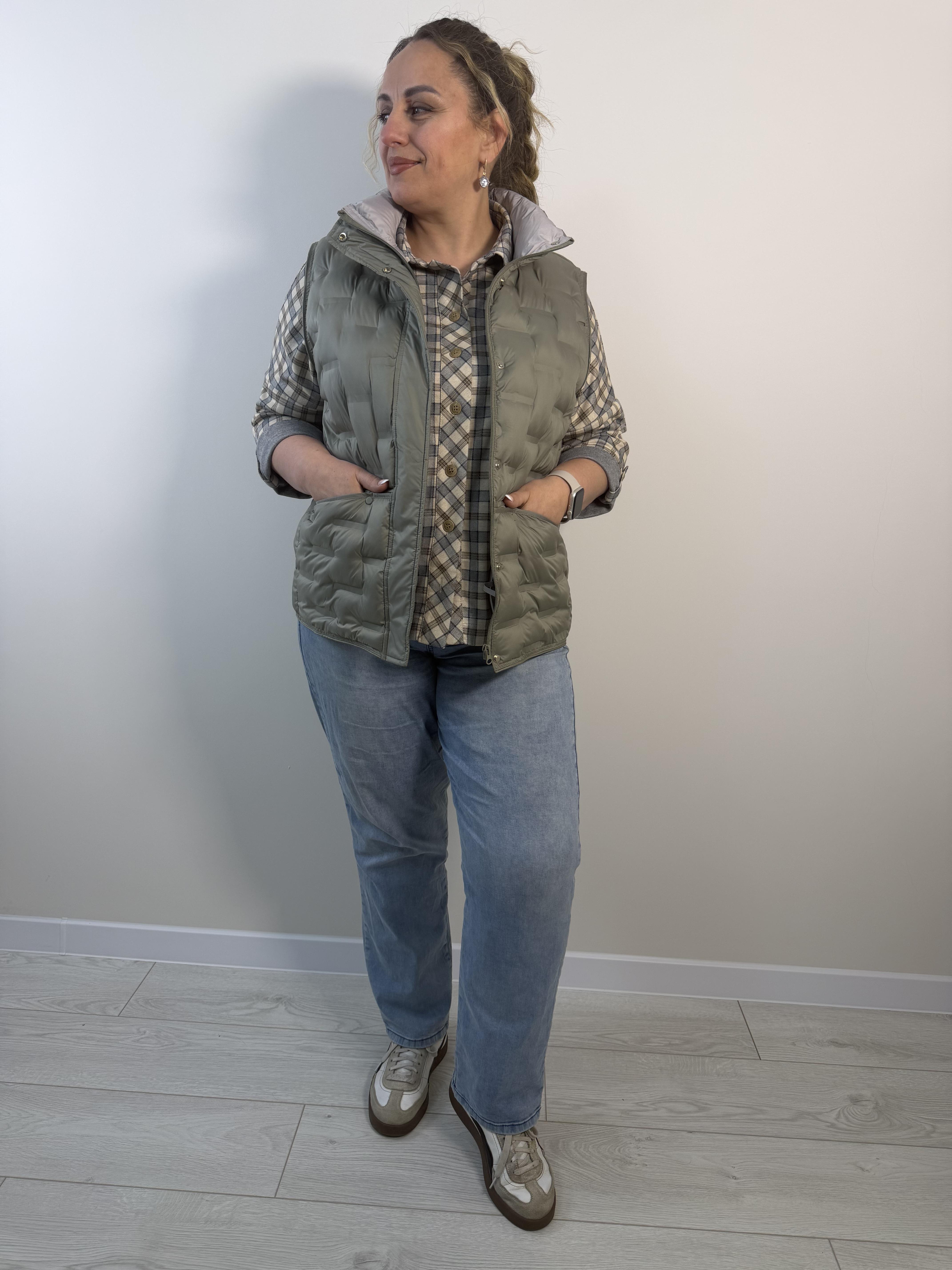 Жилет женский демисезонный BLD XL Хаки (168b(X)/XL)