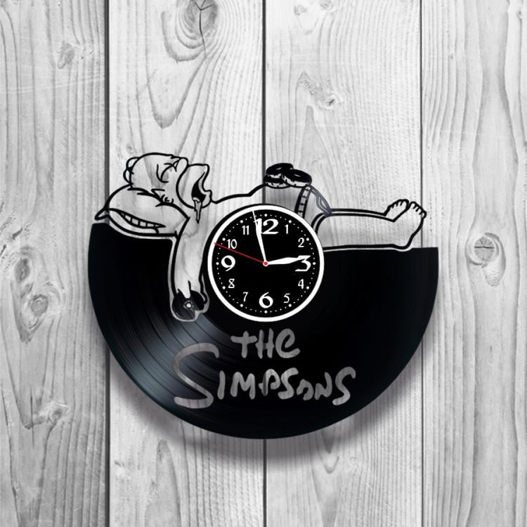 Часы настенные Симпсоны 0357 из виниловой пластинки