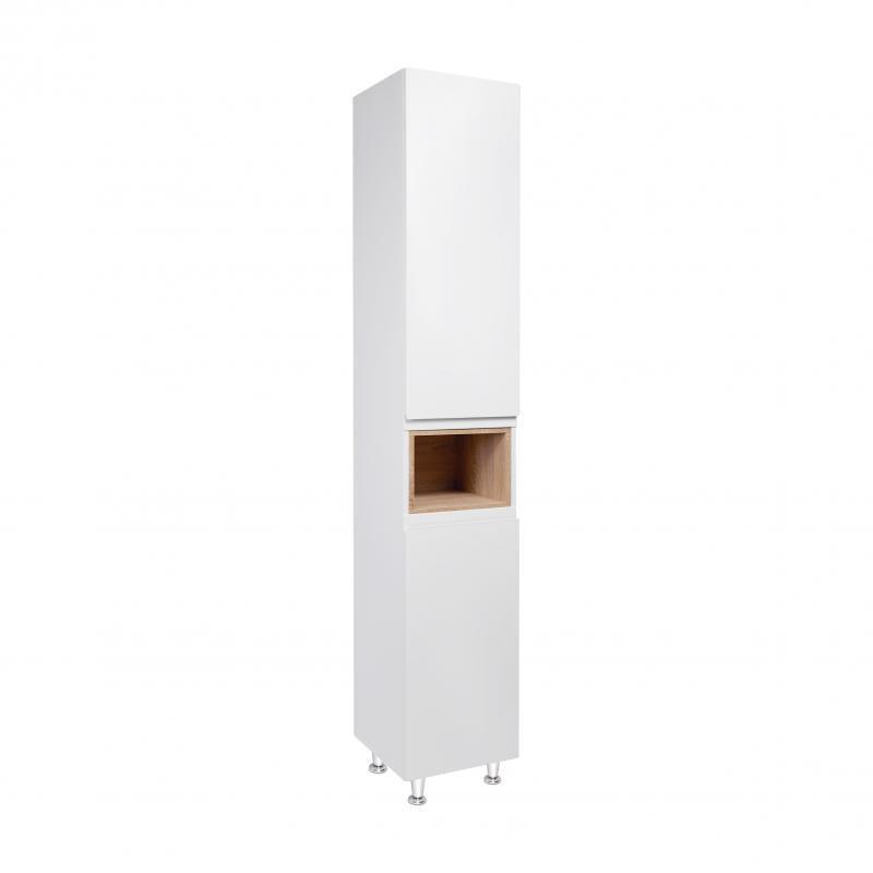 Пенал напольный Q-tap Robin White/Whitish oak QT1376PN1651RWWO
