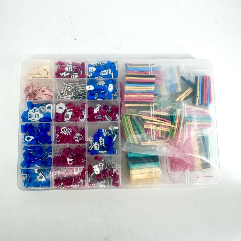 Набір клемів для обтяжки проводів та термоусадки для проводів 678 шт. (2577322095) - фото 6