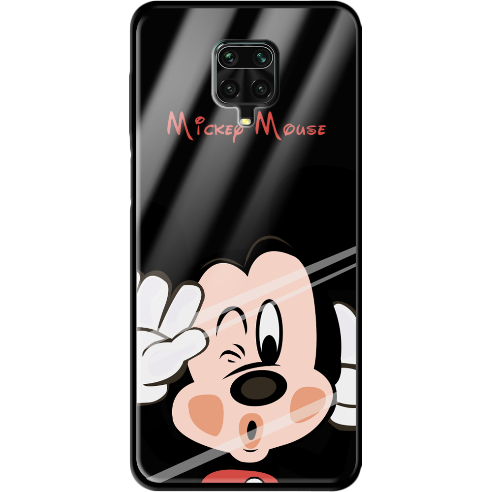 Чохол Boxface Xiaomi Redmi Note 9S Mister M Чорний силікон зі склом (39475-cc58-40098)