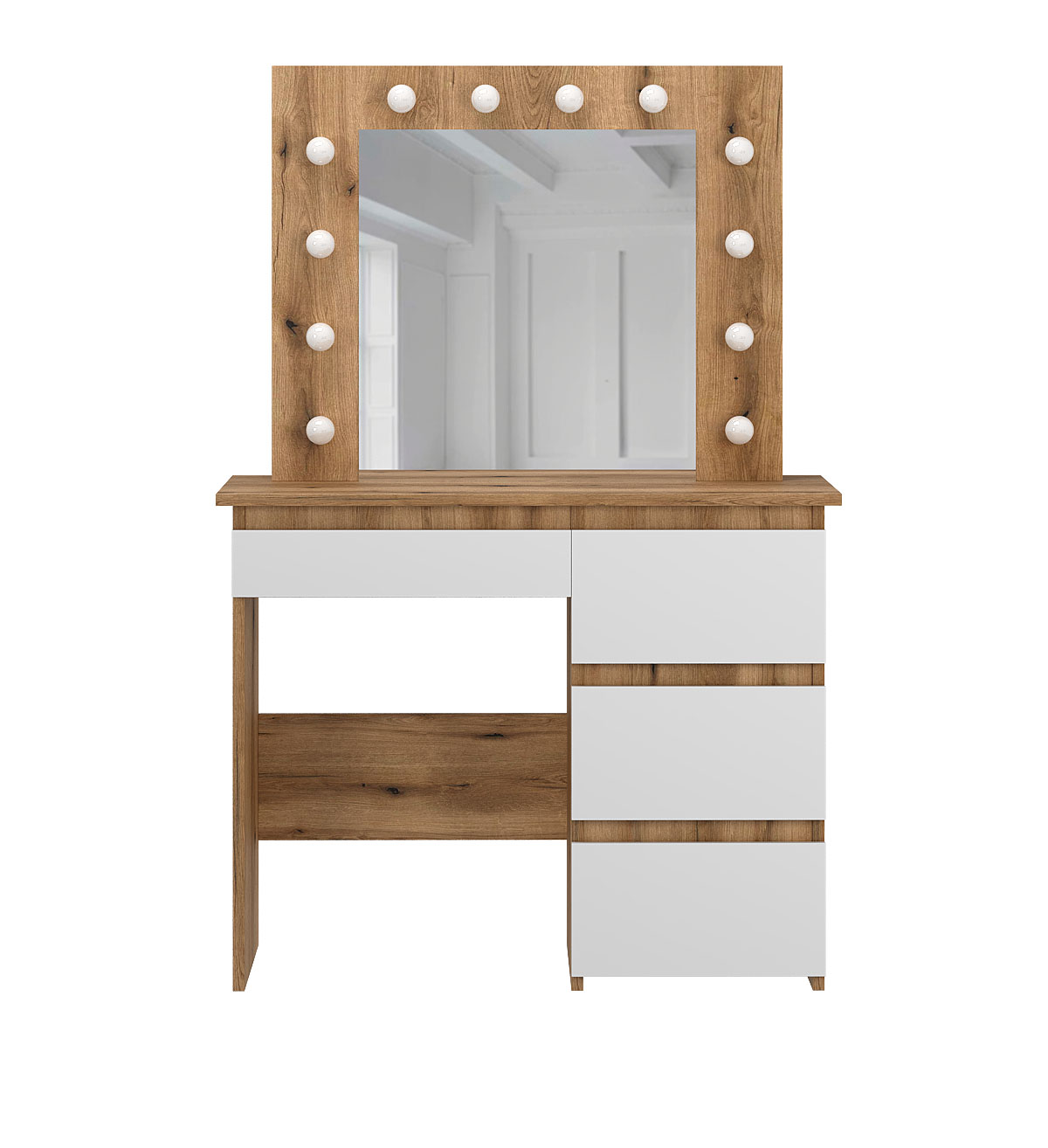 Стіл туалетний Art in Нead Beauty ламінована ДСП Дуб евок/Білий діамант (TB31100100000)