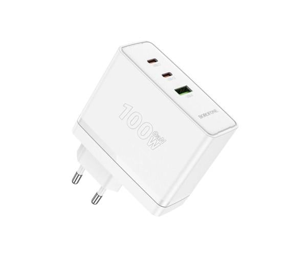 Устройство сетевое зарядное Borofone BN11 High Power PD100W/30W 5A White - фото 5 Устройство сетевое зарядное Borofone BN11 High Power PD100W/30W 5A White - фото 5