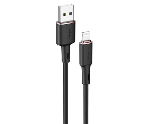 Кабель Data Acefast C2-02 USB-Lightning 2,4A 1,2 м Black (06AFC2-02B)