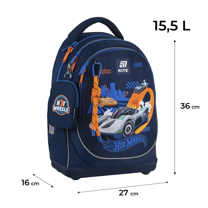 Рюкзак школьный ортопедический KITEEducation Hot Wheels HW25-724S (HW25-724S- KM еп) - фото 16 Рюкзак школьный ортопедический KITEEducation Hot Wheels HW25-724S (HW25-724S- KM еп) - фото 16