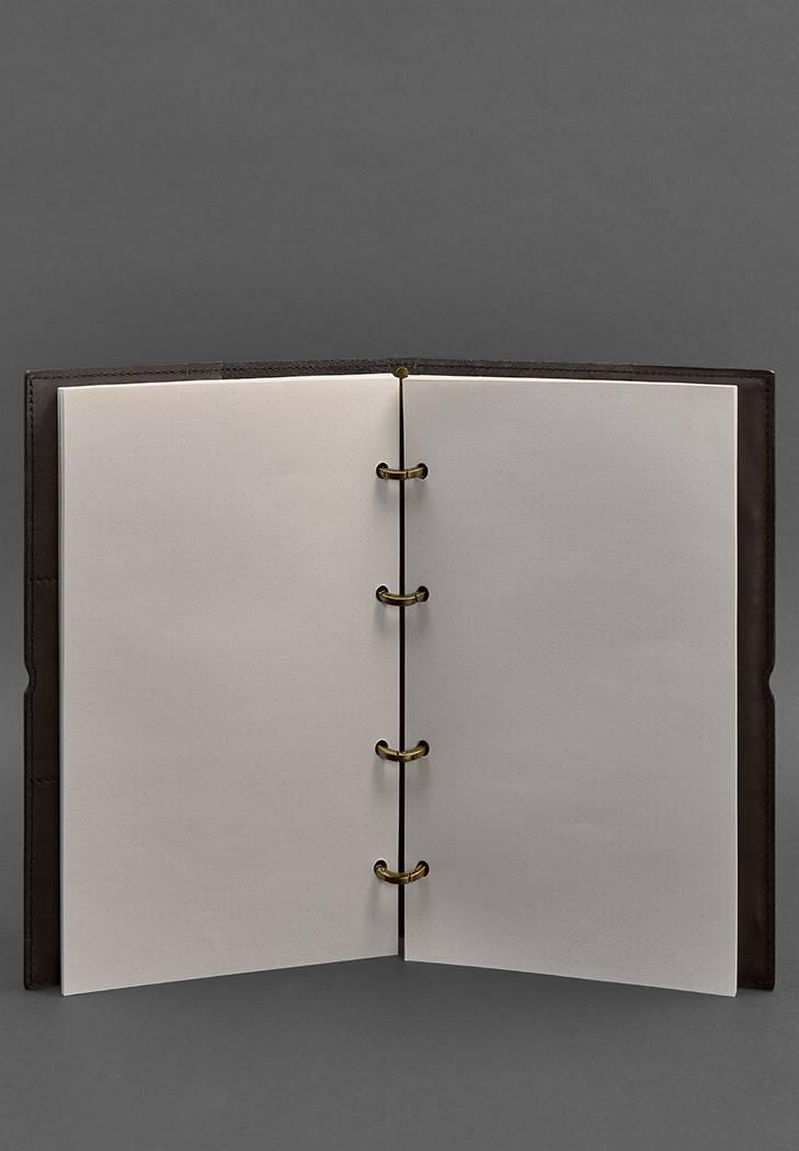 Блокнот кожаный Софт-бук 9.0 А4 на кольцах в мягкой обложке Коричневый (A-027495) - фото 3 Блокнот кожаный Софт-бук 9.0 А4 на кольцах в мягкой обложке Коричневый (A-027495) - фото 3