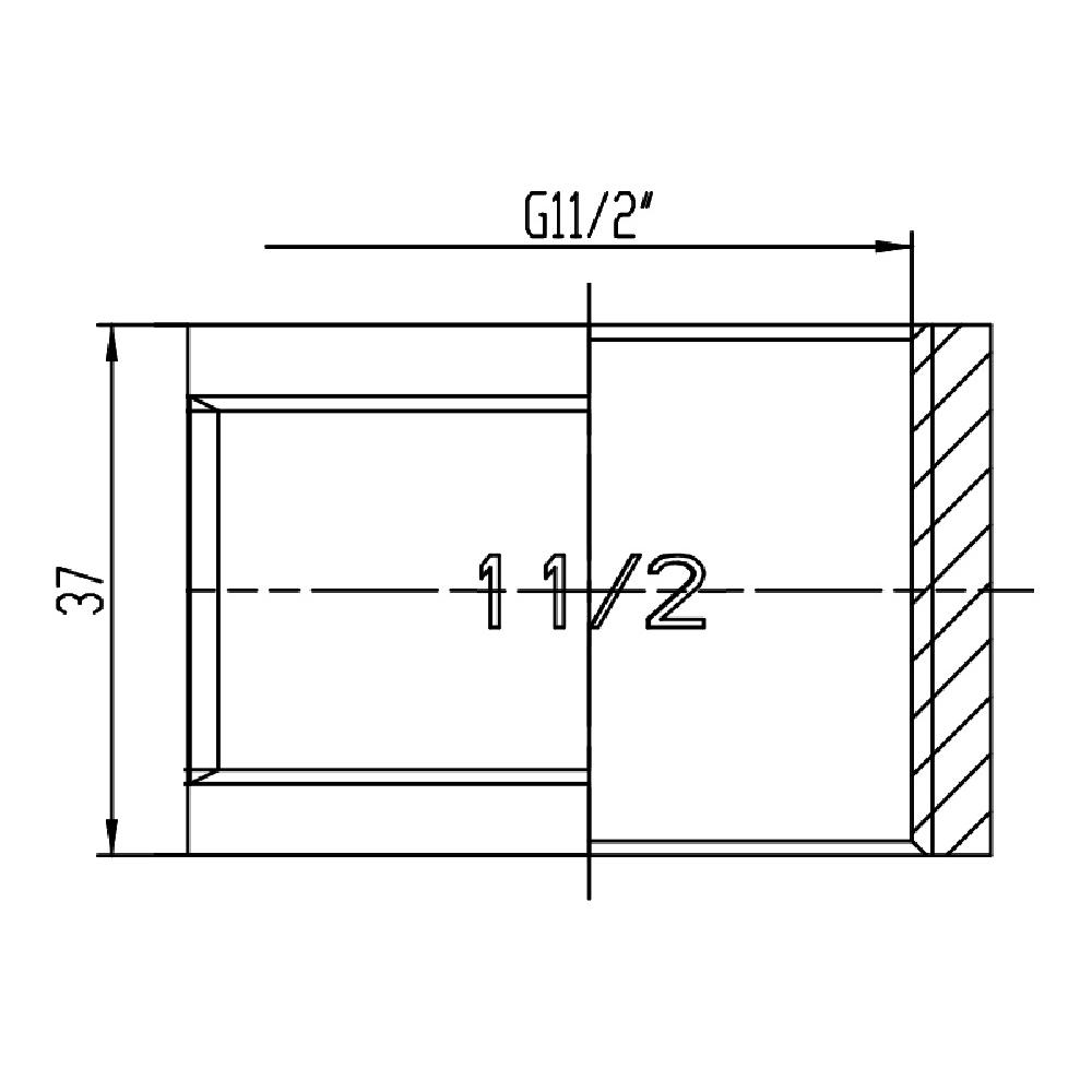 Муфта SD Forte 1" 1/2 ВВ (SF35640) - фото 2