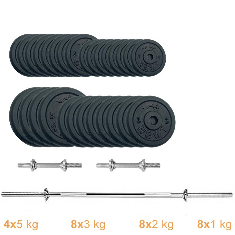 Набор штанг с гантелями Newt Gym Set-H Home 79 кг (NE-M-H-SET-79) - фото 7