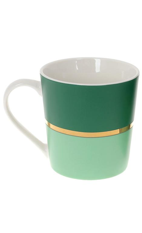 Чашка Золотая Линия 390 мл Зеленый (BDI-248-703)