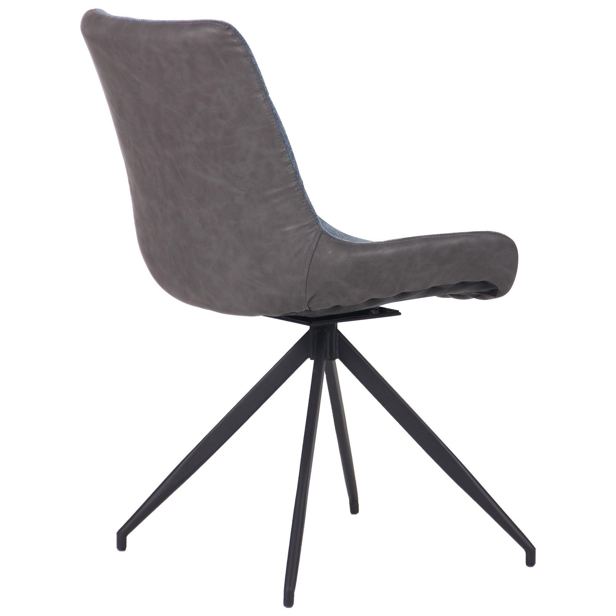 Стул поворотный AMF Aurora Черный/Меланж океан (545805) - фото 3 Стул поворотный AMF Aurora Черный/Меланж океан (545805) - фото 3