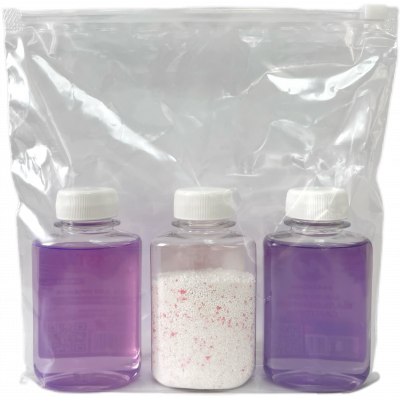 Набір побутової хімії гель для прання 100 мл/кисневий плямовивідник 100 г/рідке мило 100 мл - фото 2