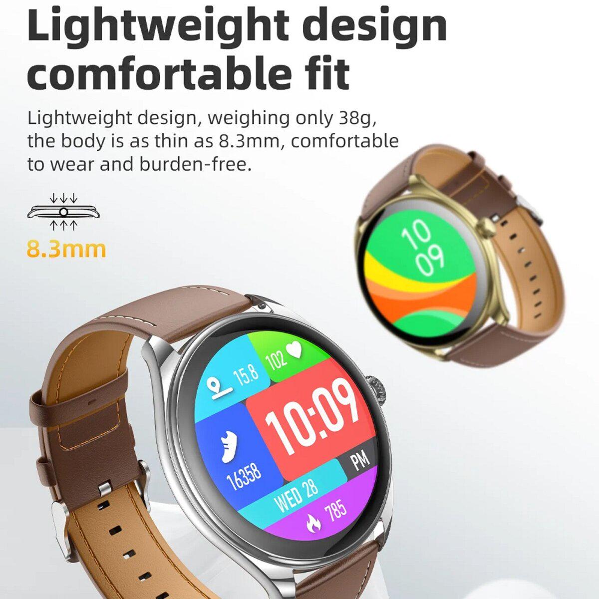 Смарт-годинник Hoco Y22 AMOLED Smart sport watch call version 1,43" 200 mAh BT5.3 Silver (6942007628990) - фото 5 Смарт-годинник Hoco Y22 AMOLED Smart sport watch call version 1,43" 200 mAh BT5.3 Silver (6942007628990) - фото 5