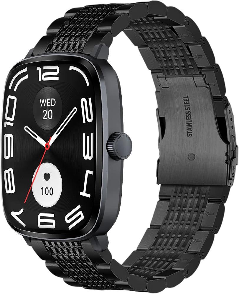 Ремешок металлический Gripix для Haylou RS5 LS19 Black (42045-2B)