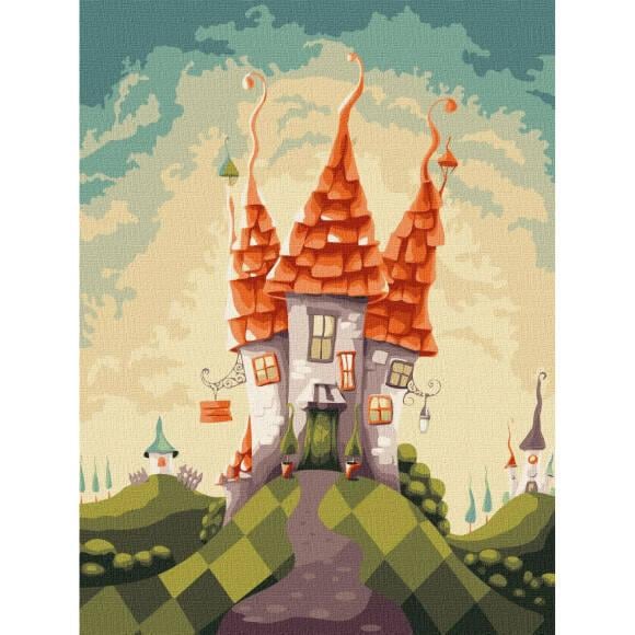 Картина за номерами Ideyka 7+ Казкова хатинка 30х40 см (2824287080)