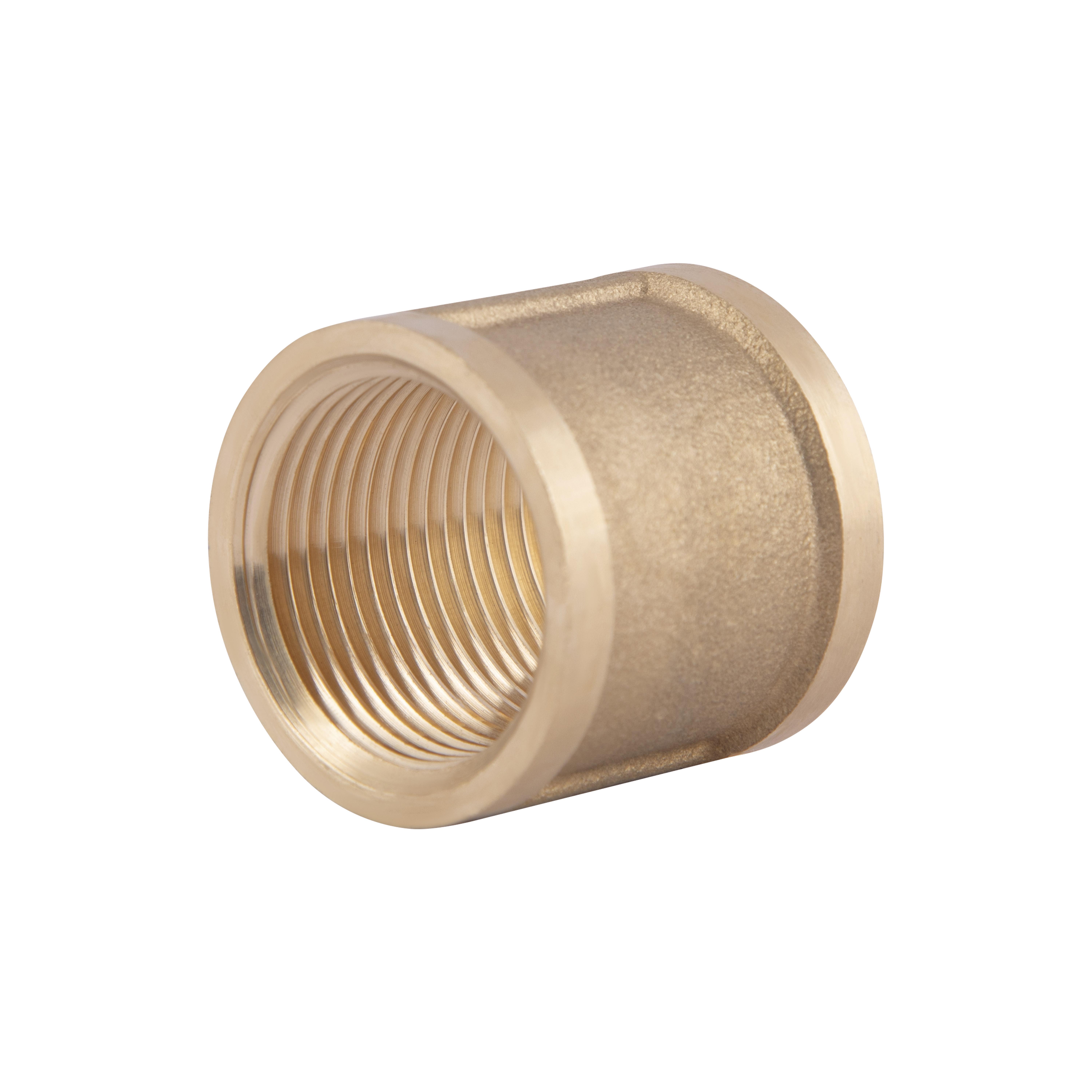 Муфта латунная Thermo Alliance Standart 3/4" ВВ Желтый (SD40420)