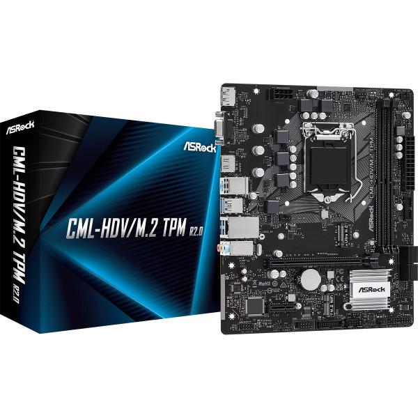 Материнська плата ASRock CML-HDV/M.2 TPM R2.0 (12773715) - фото 5