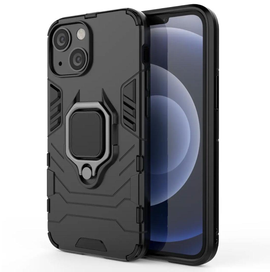 Чехол бампер Primolux Ring Armor для Apple iPhone 13 Mini - Black