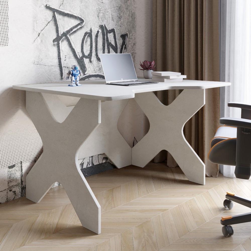Компьютерный стол Lion Донат 120х90х74,5 см Бетон style (Lion-041703)