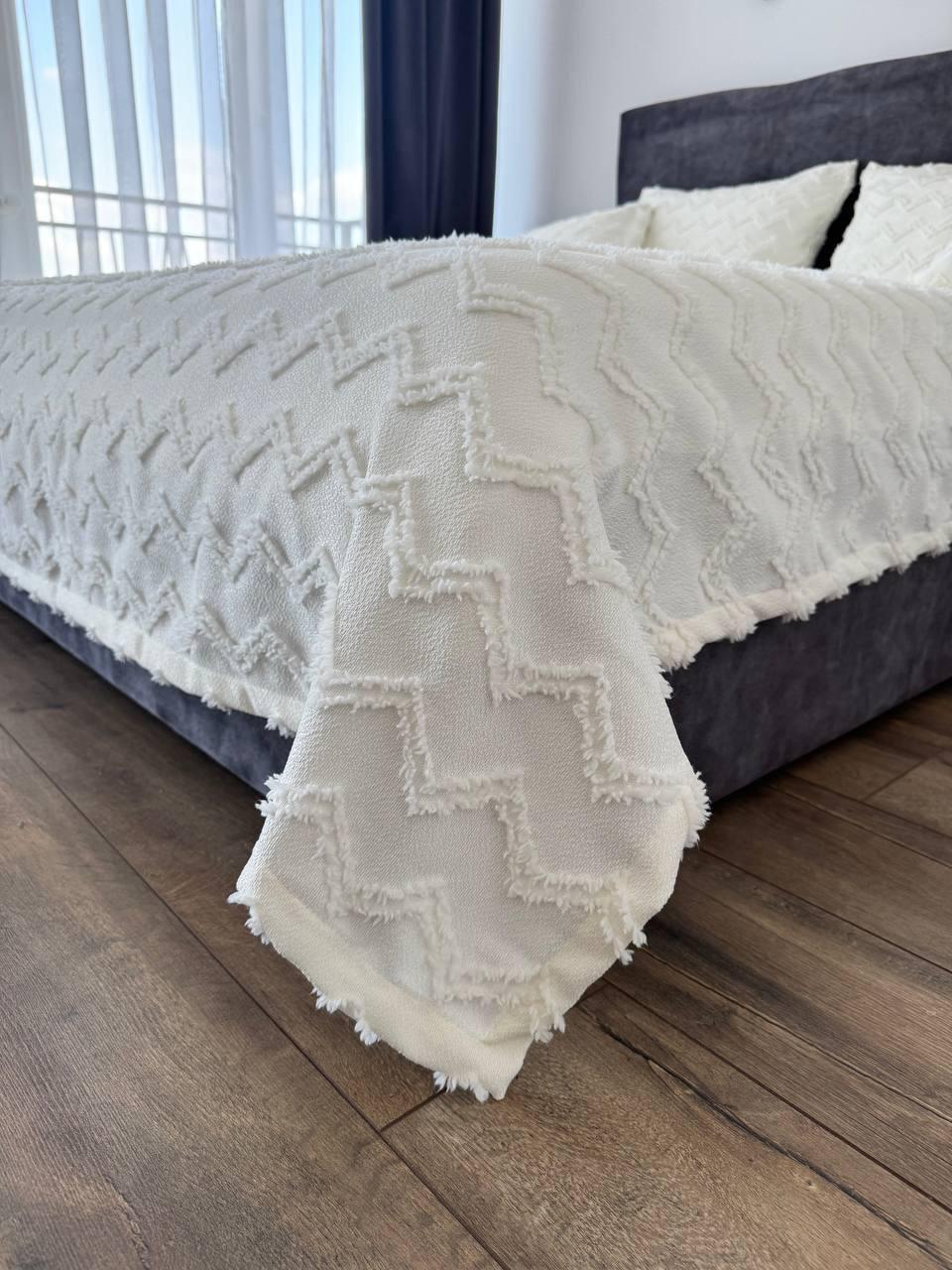 Покрывало Хельга 180x250 см Молочный (20774-2-180x250cm) - фото 8 Покрывало Хельга 180x250 см Молочный (20774-2-180x250cm) - фото 8