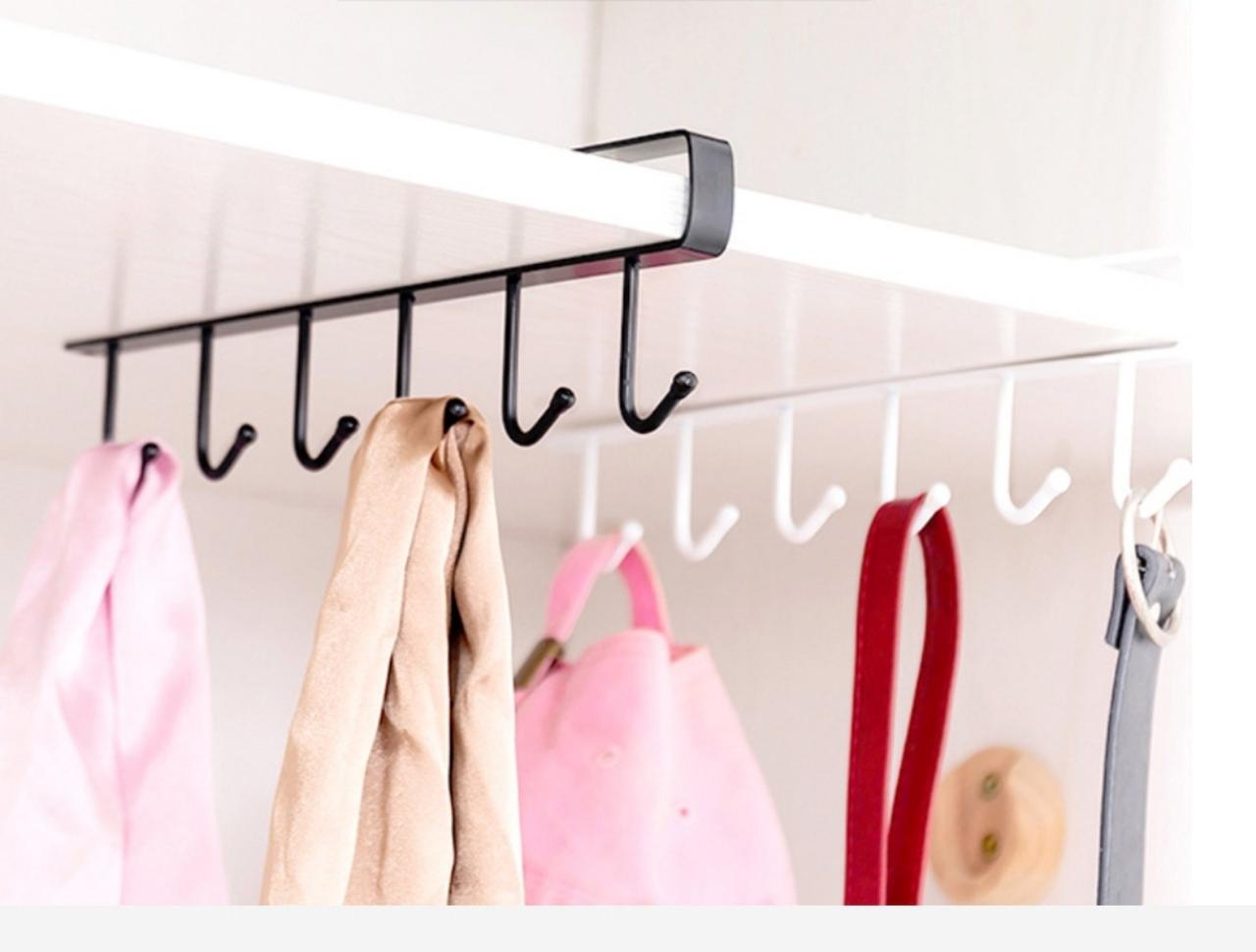 Вішалка підвісна U-подібна металева з 6 гачками Білий (2791526630) - фото 4 Вішалка підвісна U-подібна металева з 6 гачками Білий (2791526630) - фото 4