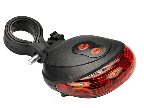 Фонарь велосипедный DW0681-9301-5LED+2LASER (451)