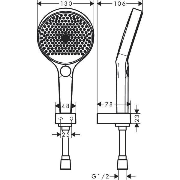 Душевая система Hansgrohe Rainfinity 130 3jet (26852700) - фото 2