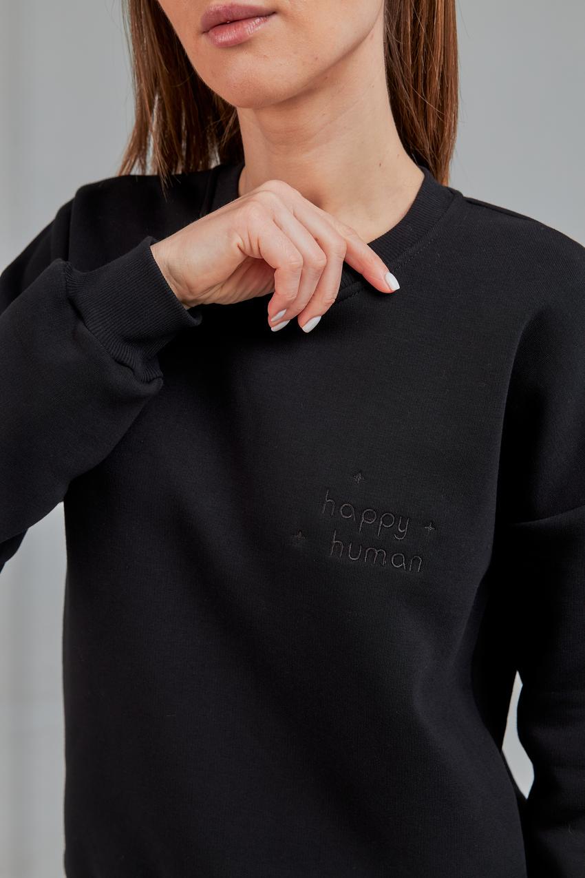 Свитшот женский М167.4 L Черный (629-1-62) - фото 4 Свитшот женский М167.4 L Черный (629-1-62) - фото 4