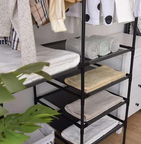 Вешалка-стойка для одежды и обуви с полками Черный - фото 11 Вешалка-стойка для одежды и обуви с полками Черный - фото 11